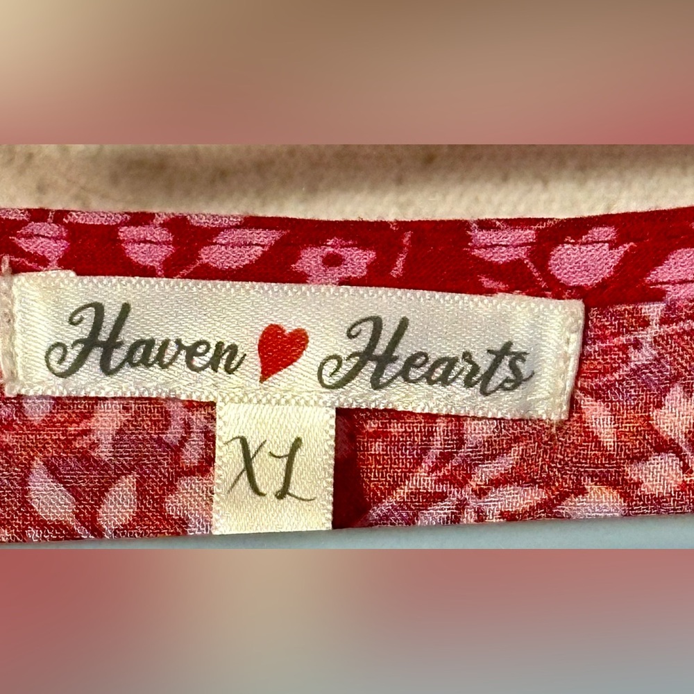 Haven Hearts Red Dress Size XL - Picture 4 of 4